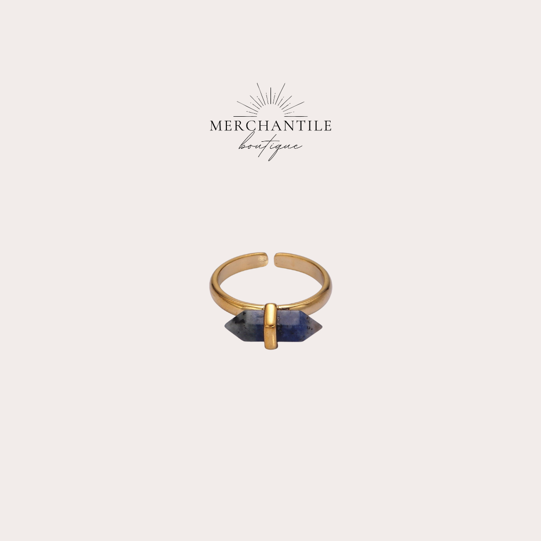 14k GF Natural Gemstone Ring