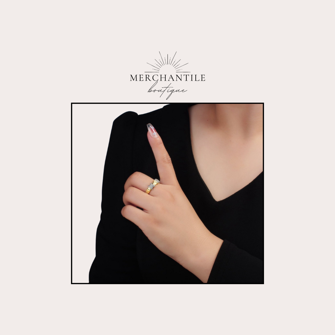 24k GF Multi Micro Bar Band Ring