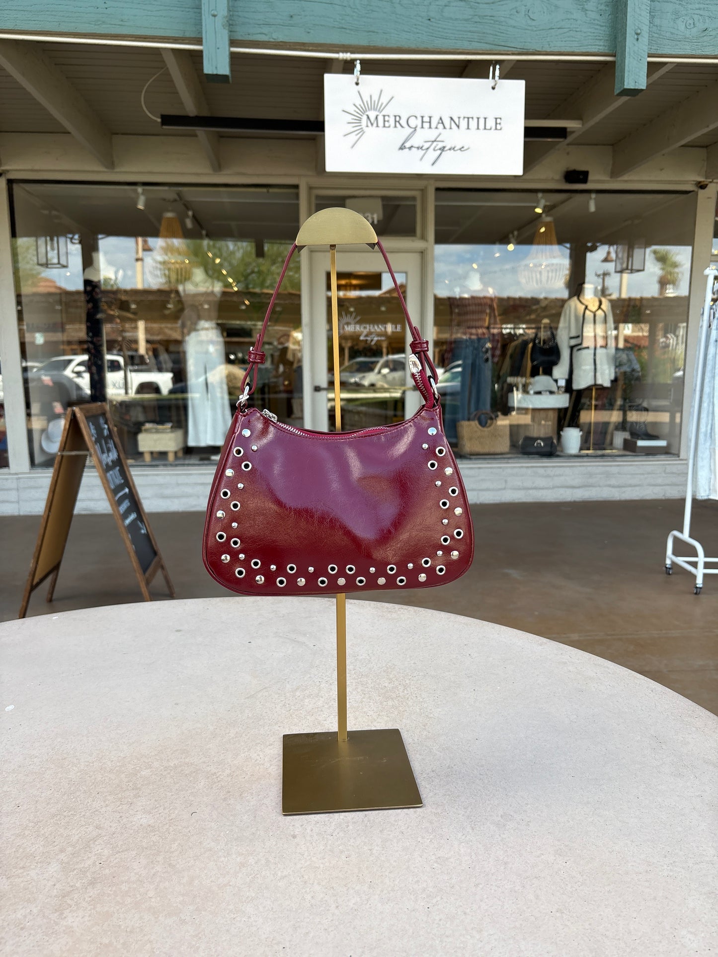 Silver Studded Purse