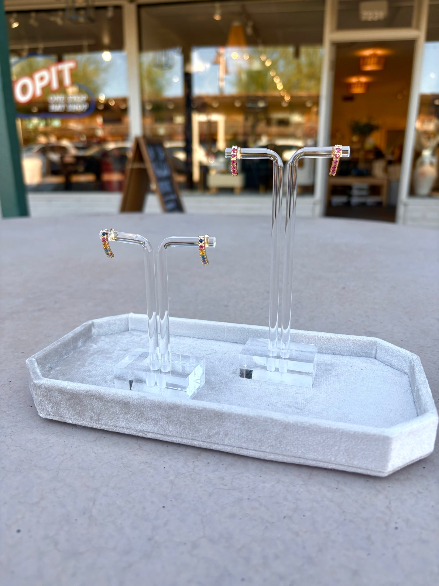 Radiant Luxe 18K Gold-Filled Multi-color Rhinestone Earrings