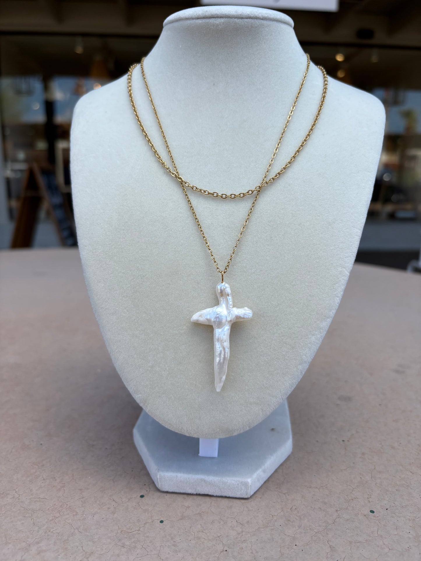 Pearl Drift Necklace | Non-Tarnish