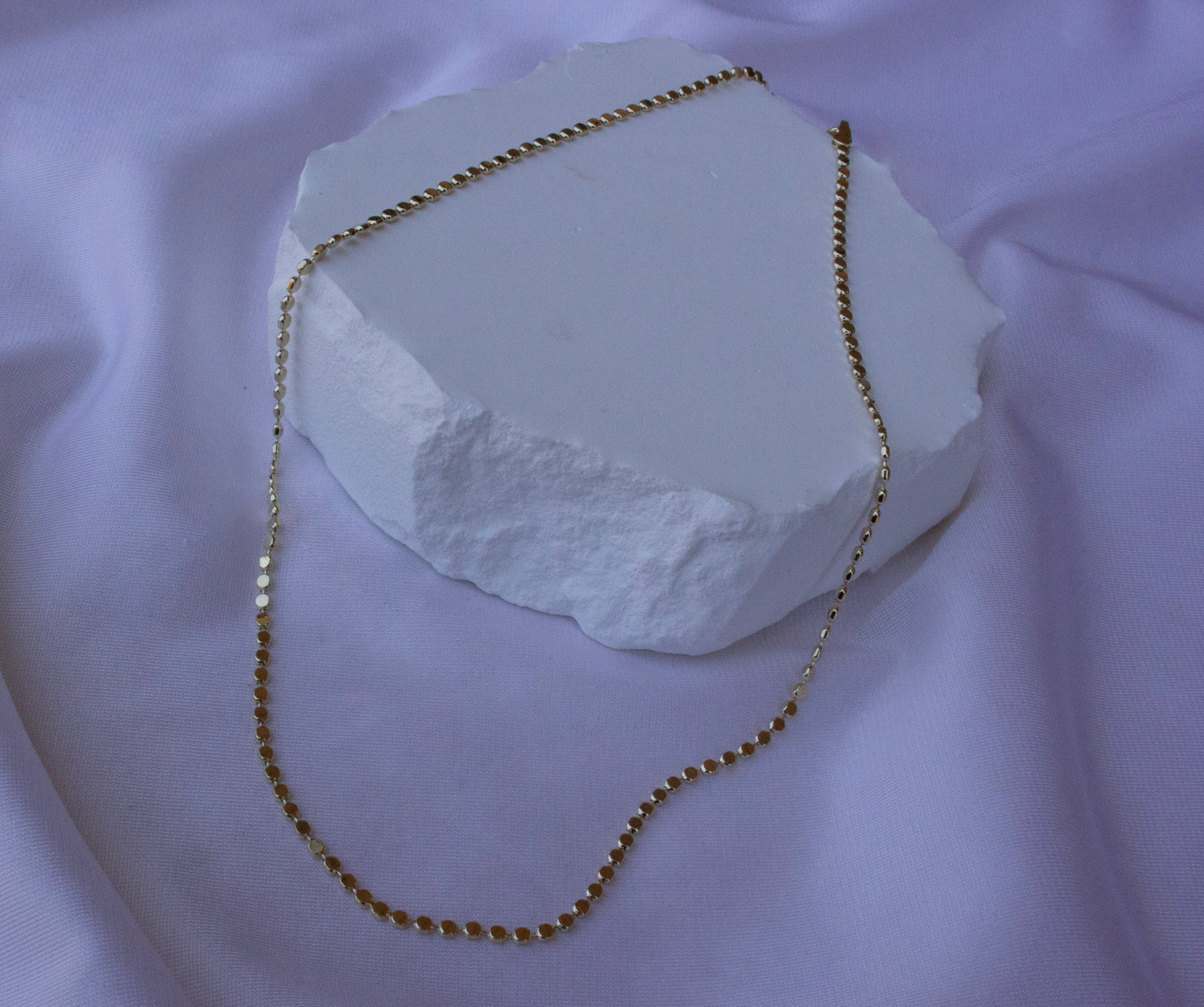 Golden Dusk 18K Gold-Filled Dot Chain Necklace