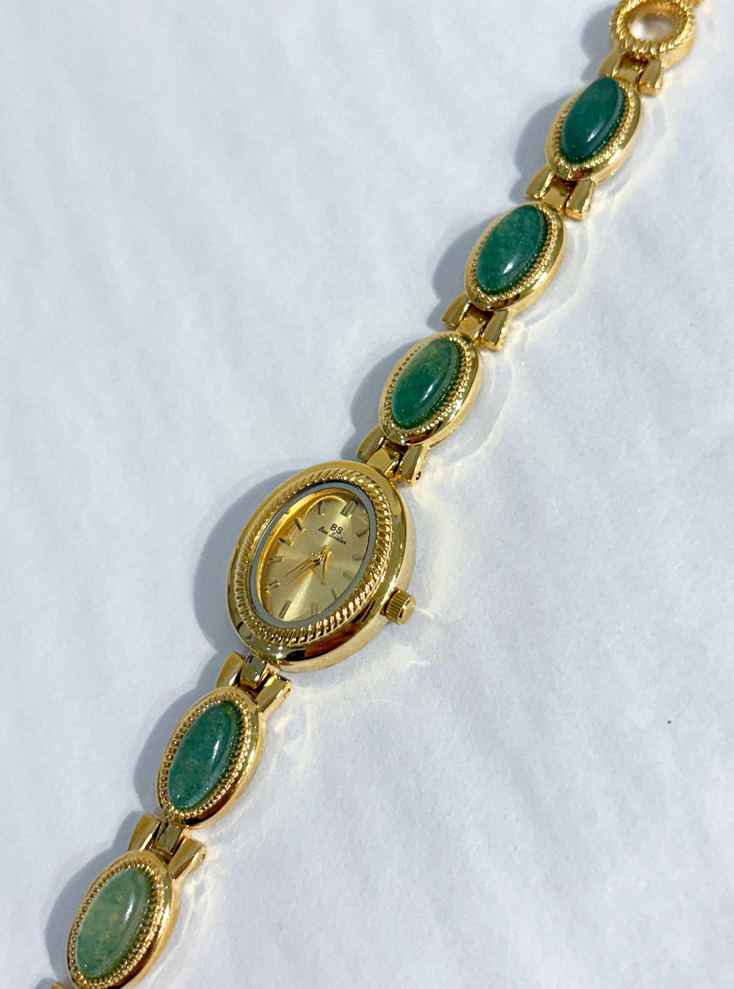 Jade Beaded Vintage Watch
