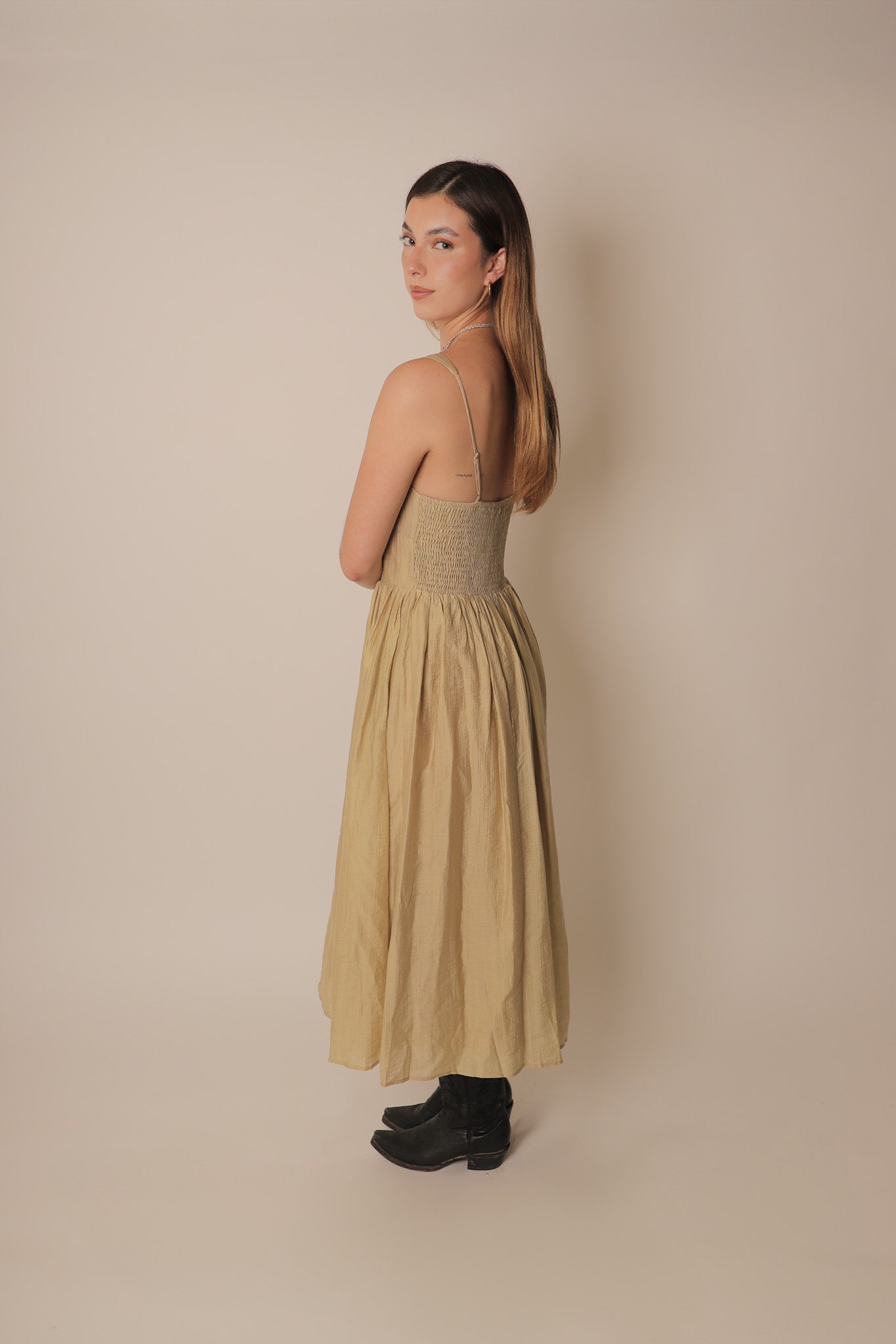 Golden Hour Front Tie Dress