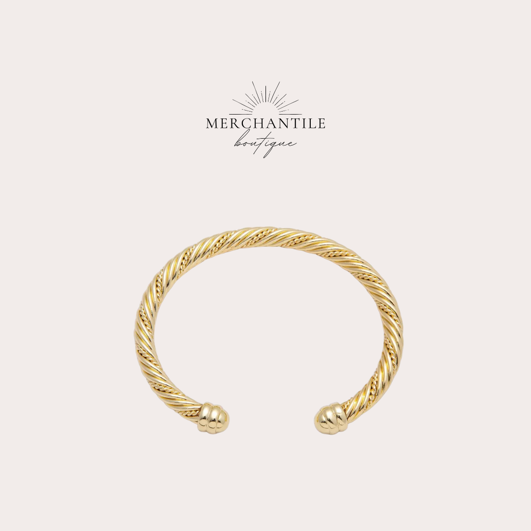 Golden Twist Cuff