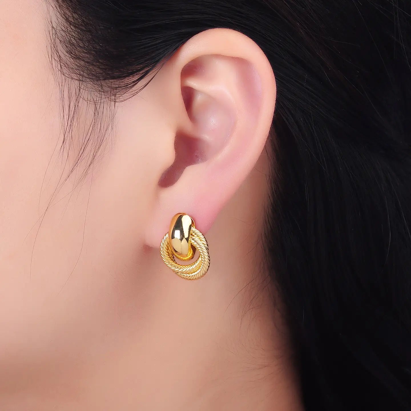 24k GF Textured Door Knocker Studs