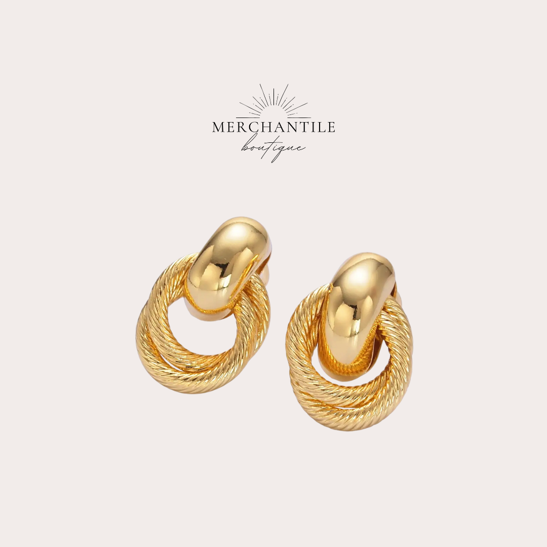 24k GF Textured Door Knocker Studs