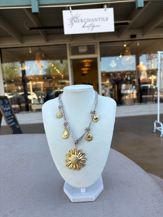 Golden Daisy Rope Chain