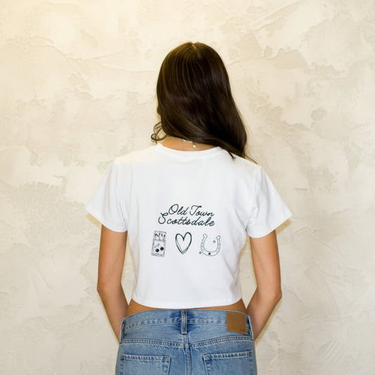 Old Town Vacay Crop Tee