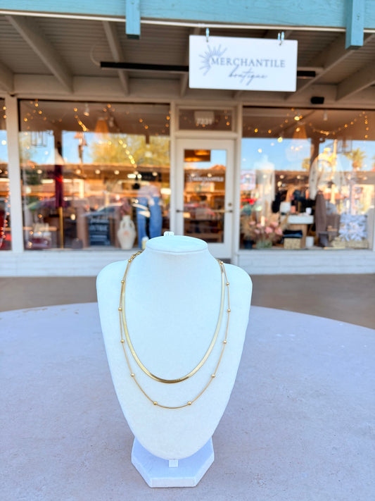 Golden Pearl Necklace