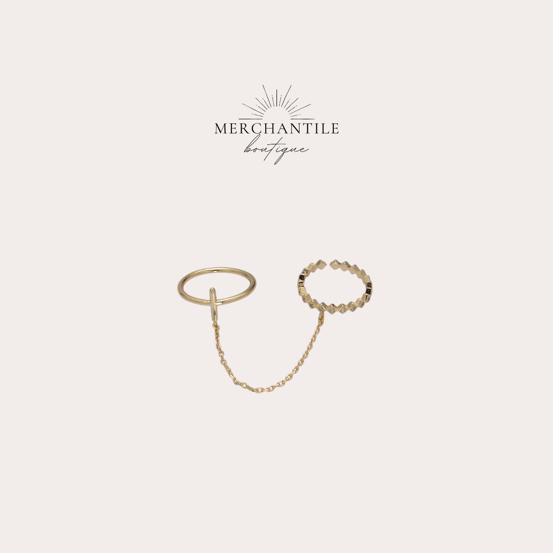 GF Double Golden Cross Ring