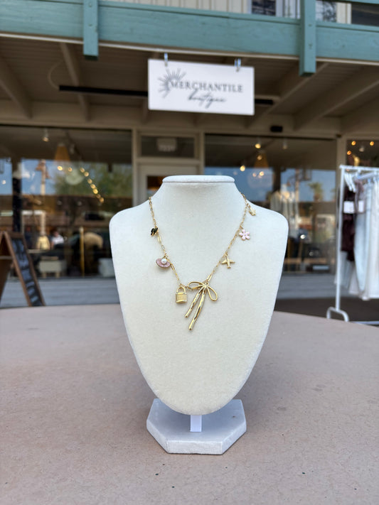 Angelica Bow Necklace | Non-Tarnish