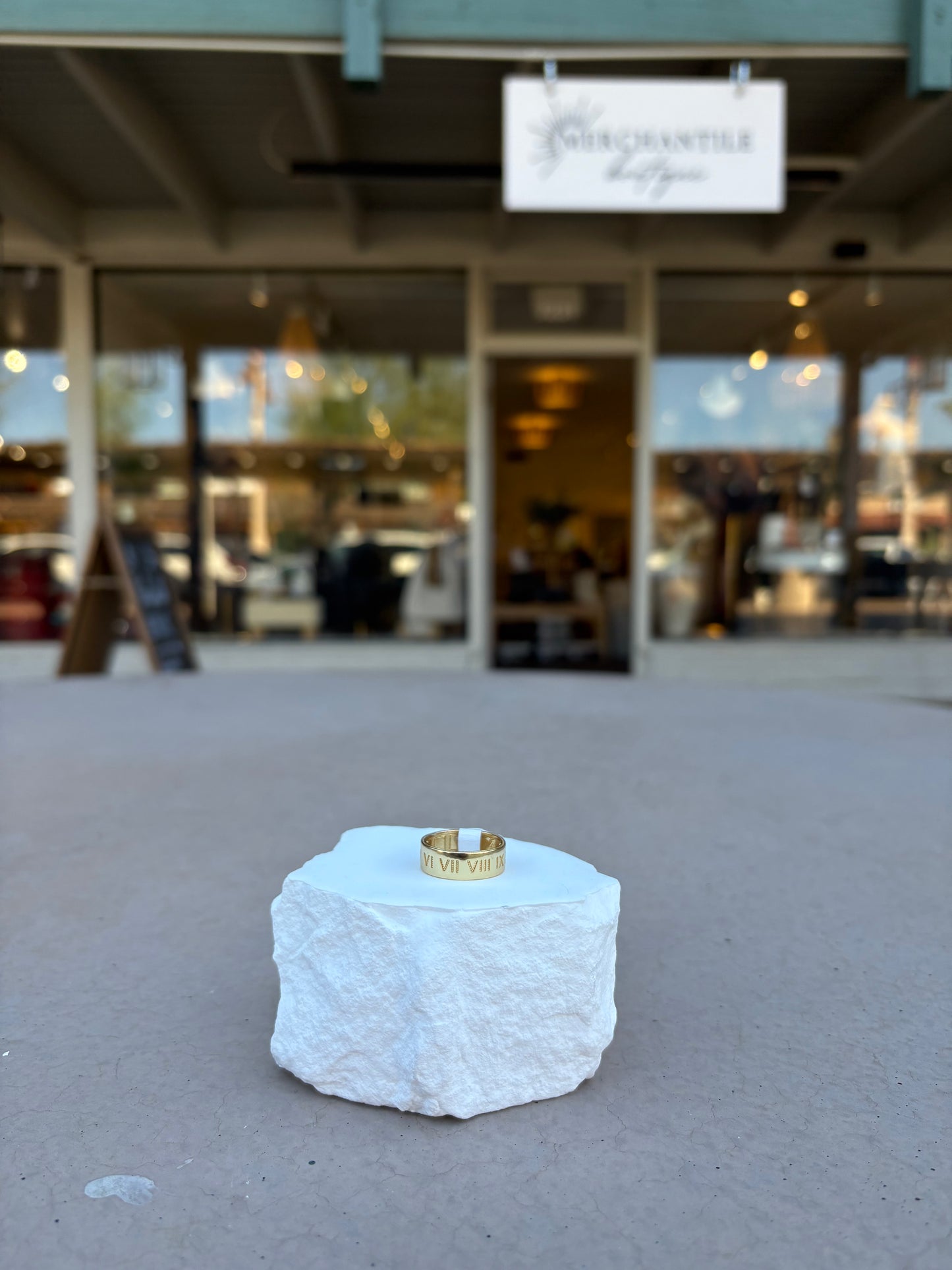 Roma Luxe 18K Gold-Filled Roman Numeral Ring