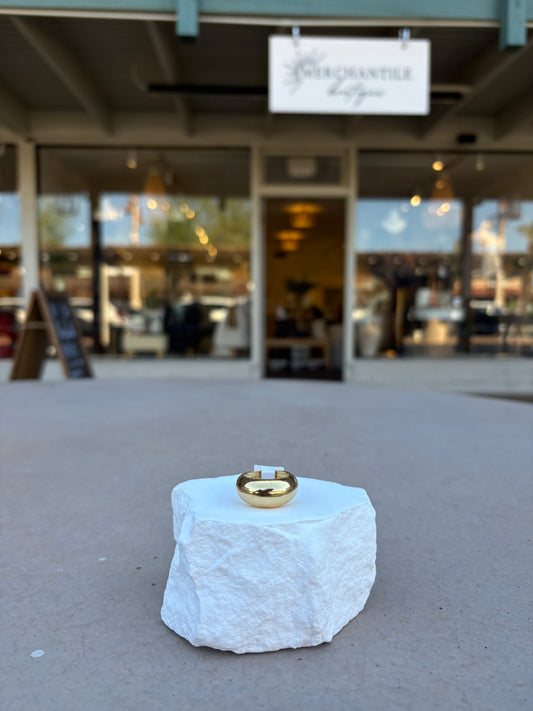 Dome 18K Gold-Filled Statement Ring