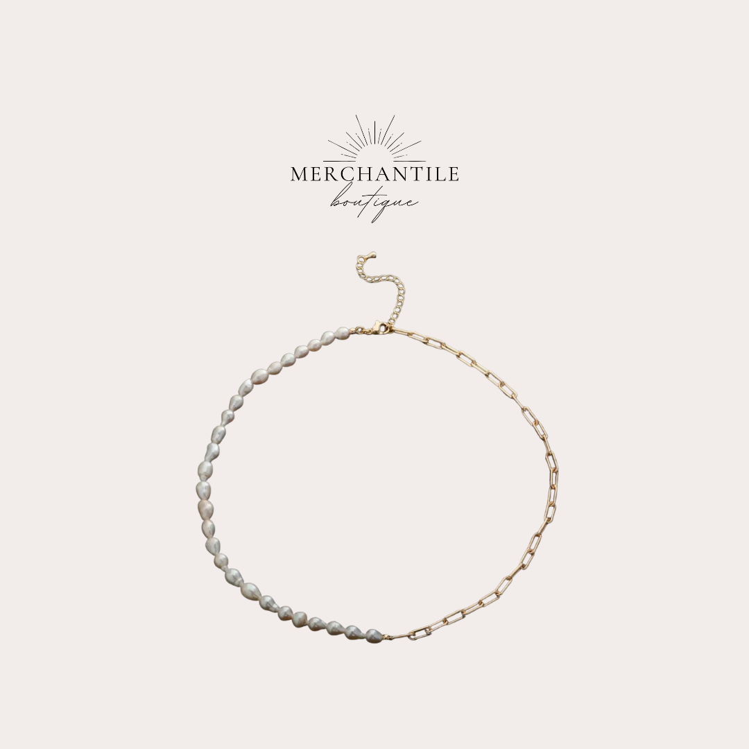 Pearlescent Link Necklace