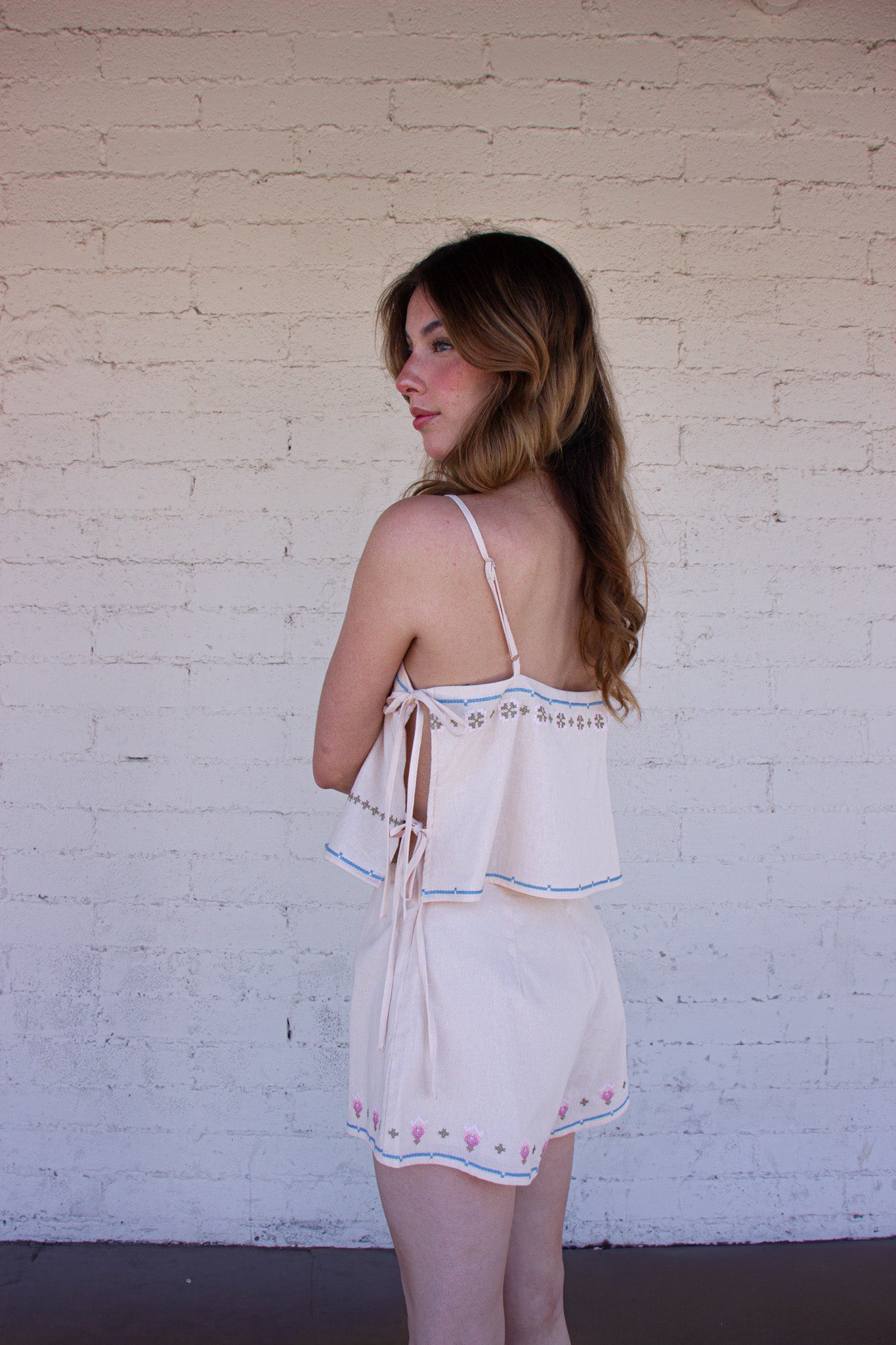 Two-Piece Embroidered Set
