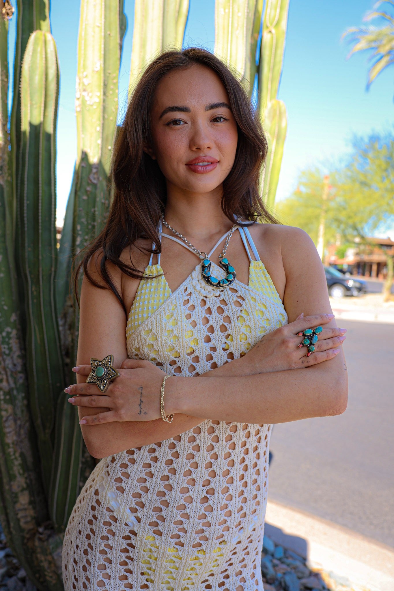 Sweet Bloom Crotchet Dress