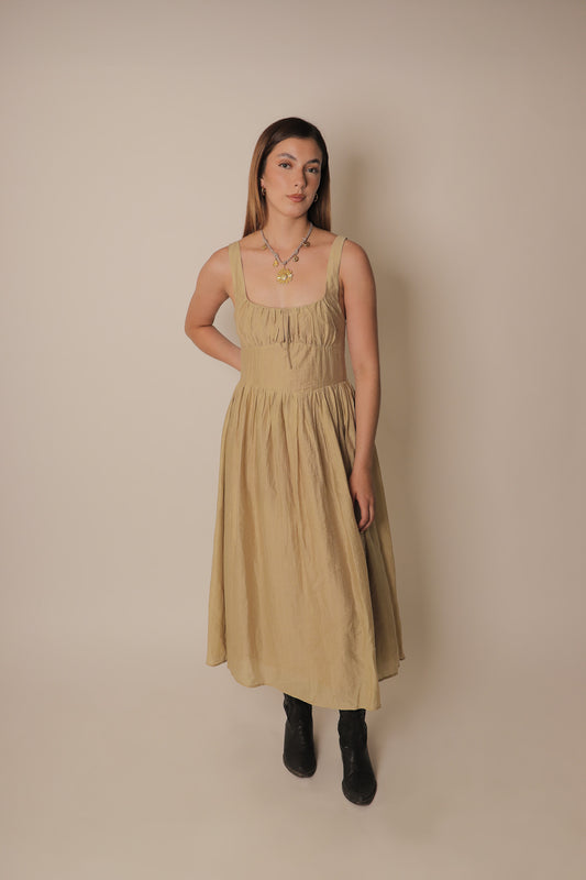 Golden Hour Front Tie Dress