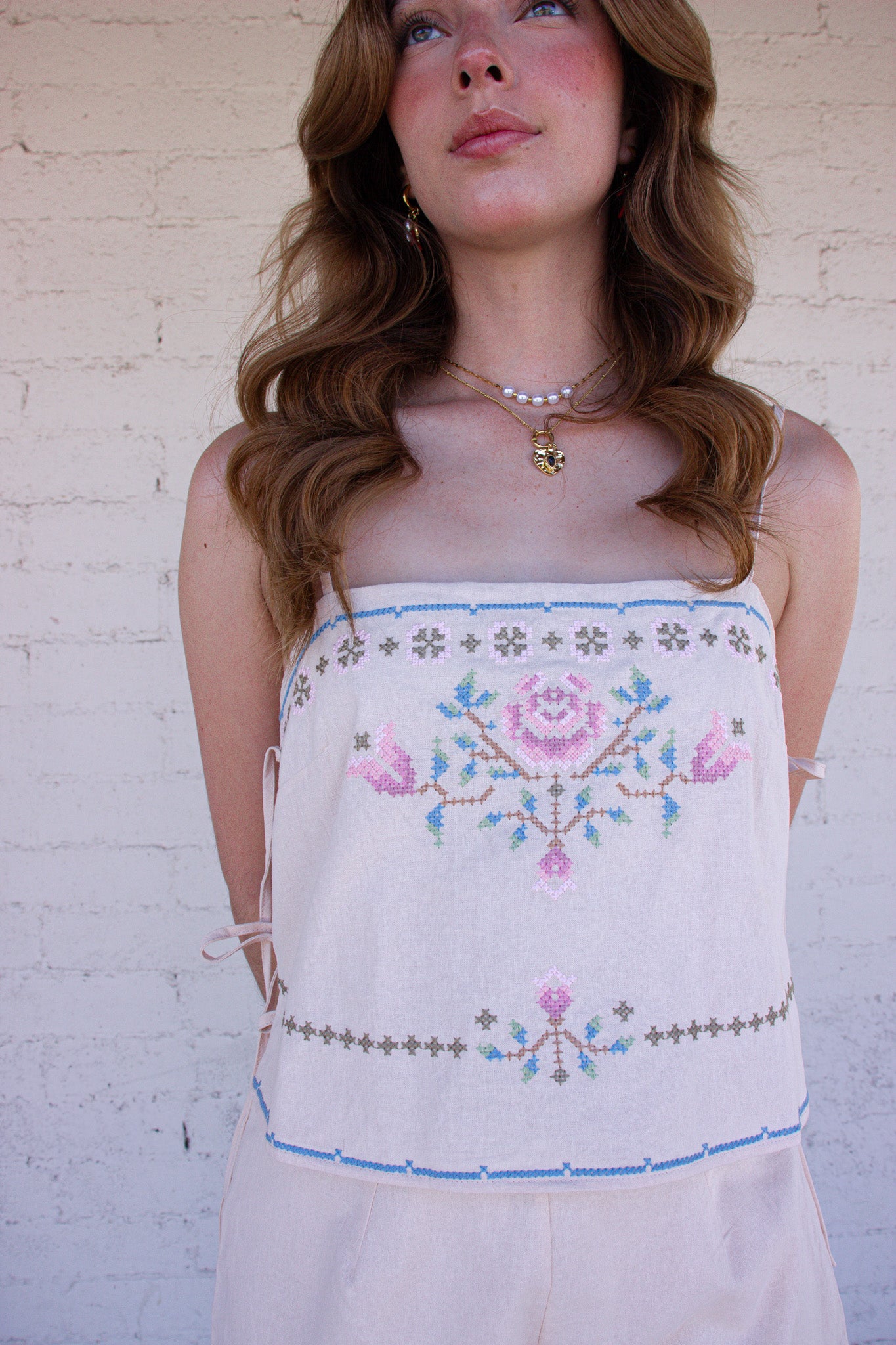 Two-Piece Embroidered Set