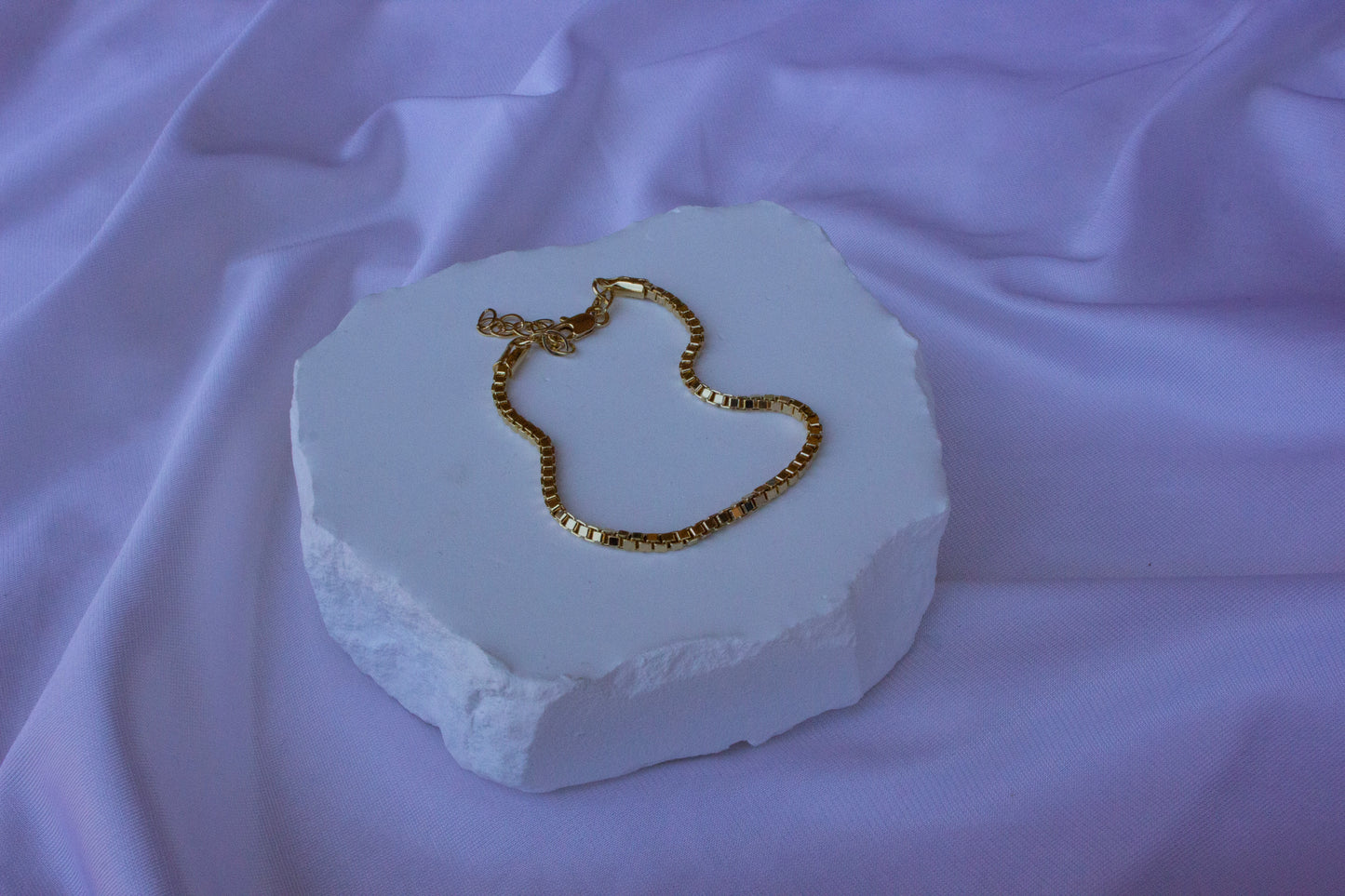 Gilded Edge 18K Gold-Filled Box Chain Bracelet