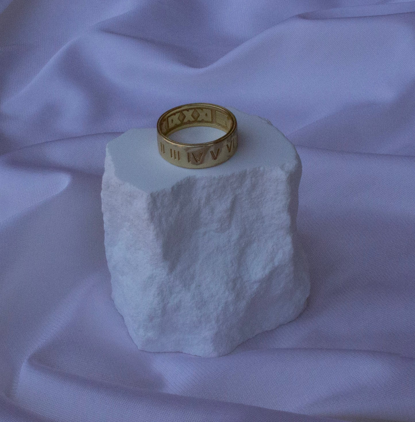 Roma Luxe 18K Gold-Filled Roman Numeral Ring