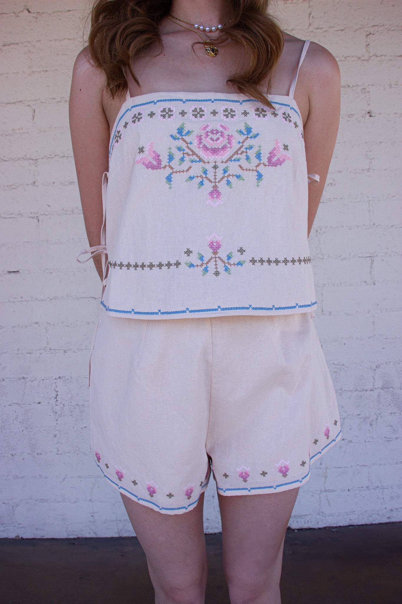 Two-Piece Embroidered Set