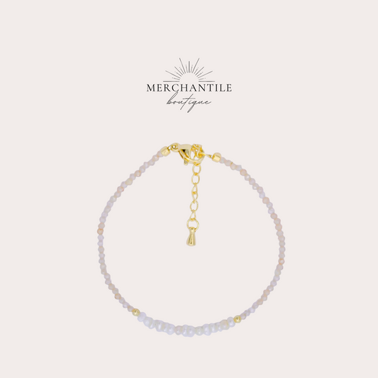 Rose Freshwater Pearl Bracelet