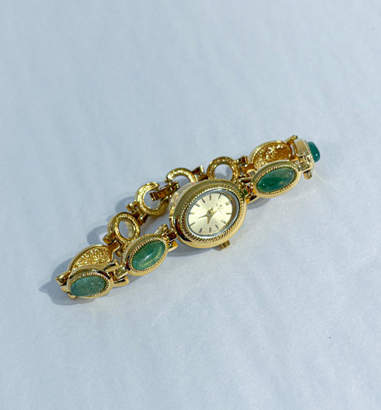 Jade Beaded Vintage Watch