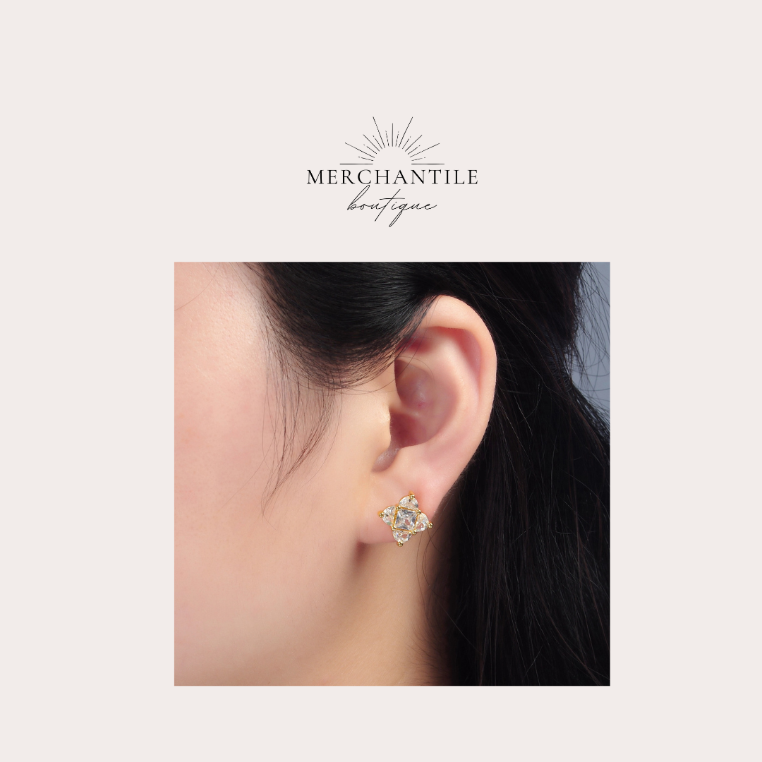Golden Prism Studs