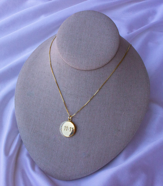 11:11 Divine Timing 18K Gold-Filled Necklace