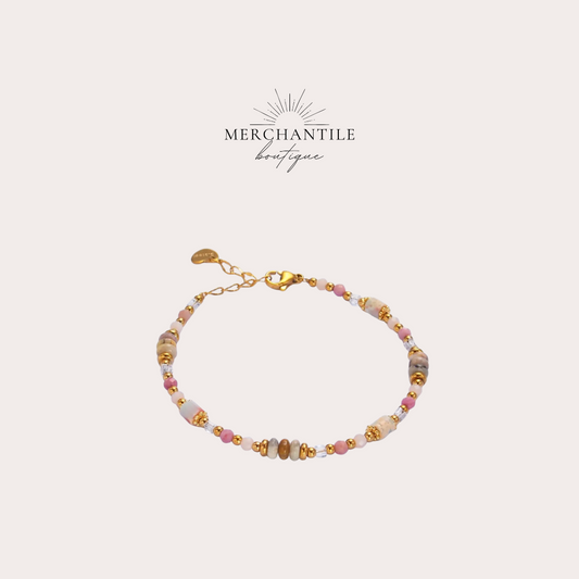 Pink Rose Bracelet