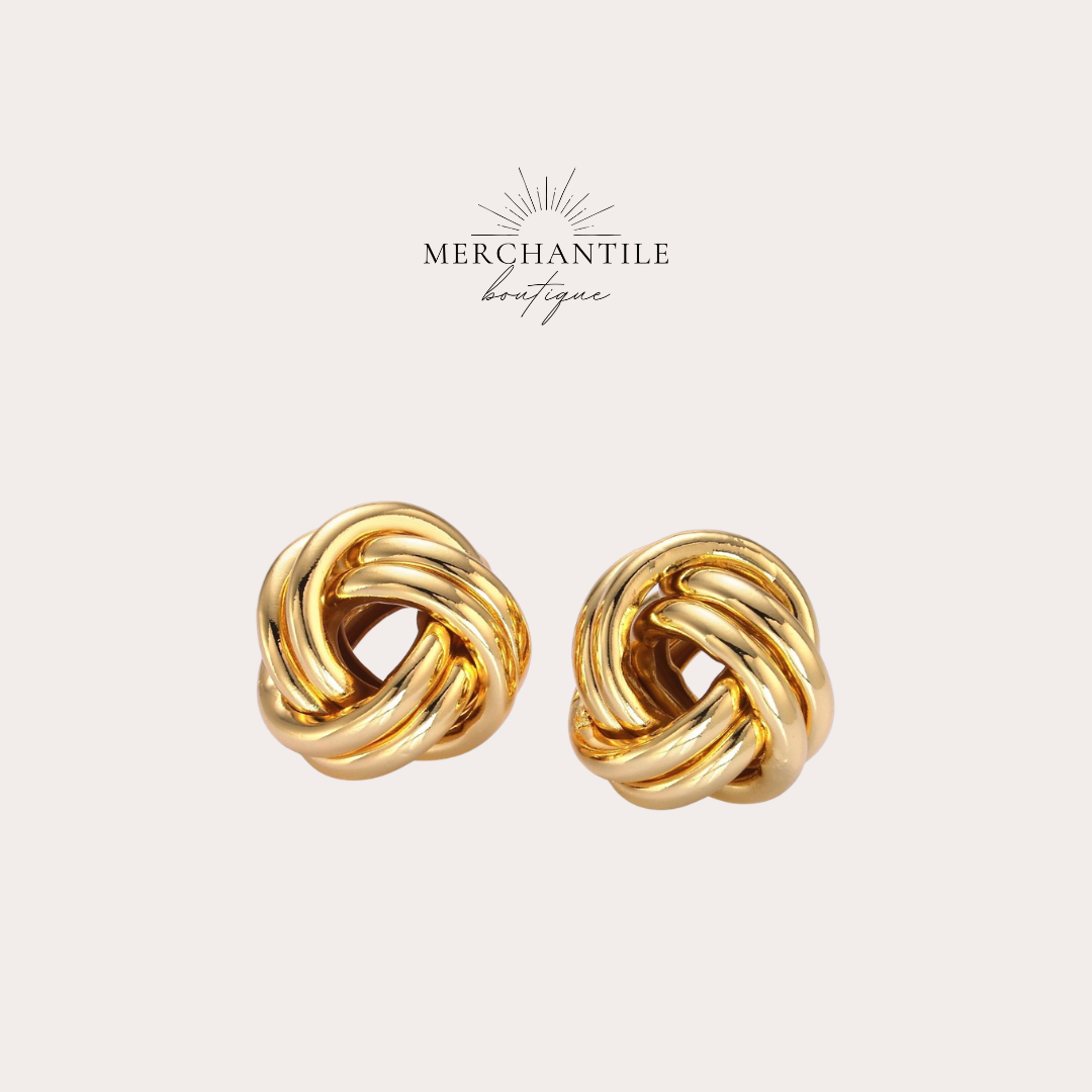 GF Eternal Golden Knot Studs