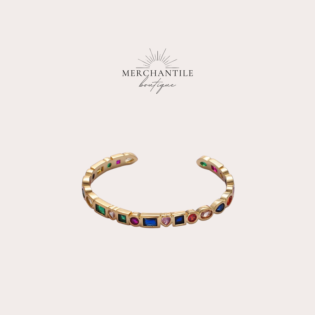 Golden Geo Cuff